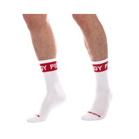 Fetish Half Socks Piggy White-Red L/Xl Barcode Berlin