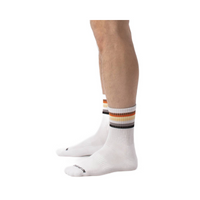 Half Socks Bear Brown-Yellow-White-Black S/M Barcode Berlin