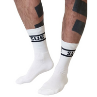 Crew Socks Sub White 42-46 Mister B