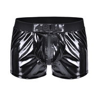 Szorty z lajkry i winylu z zamkiem w kroku Bull Vinyl Shorts.03 L
