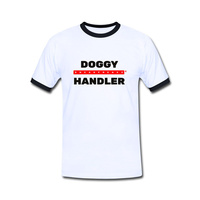 T-Shirt Kontrast Doggy Handler White L SneakFreaxx