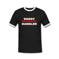 T-Shirt Kontrast Doggy Handler Black S SneakFreaxx