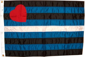 Прапор Leatherpride (шкіряний фетиш) 91 x 152см