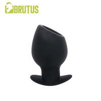 Силіконовий тунель Chalice Silicone Tunnel Plug Black L Brutus