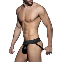 Джокстрапи Fetish Front Zip Rub Jock Black XXL Addicted