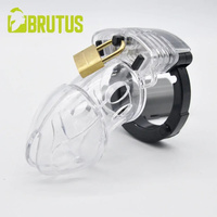 Пояс цнотливості регульований Alpha Cage Chastity Cage Clear Brutus