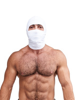 Білий багатофункціональний капюшон з лайкри Mister B Multi-Purpose Lycra Hood White
