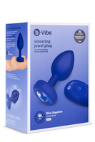 Анальний пробка Vibrating Jewel Plug L/Xl Navy b-Vibe