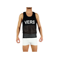 Безрукавка Mesh Tank Top Hung! Vers! Slut! Black XL Aasssoxx