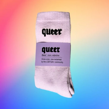 Шкарпетки Socks Queer Lilac / Black 36-41 Keller
