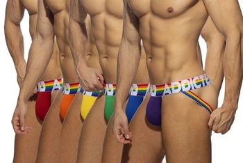 Набір jockstrapів Addicted 6 Pack Rainbow Jock XL
