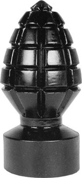 Анальний пробка AB33 Grenade 11 x 6.5cm All Black