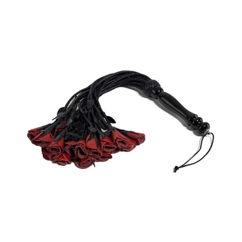 Плетка З Розами Impact Leather Flogger With Roses Red Mister B